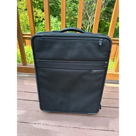 Briggs & Riley Baseline 20" Carry On Expandable Wide-body U420XW-4 Black - Picture 1 of 12